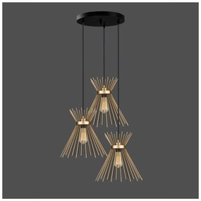 Kovové závesné svietidlo v zlatej farbe ø 34 cm Izmir – Squid Lighting