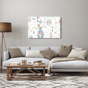 Obraz - Zvieratká na lúke (90x60 cm)