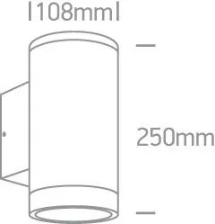 Vonkajšie nástenné svietidlo ONE LIGHT ext. nástenné svietidlo 67400E/G