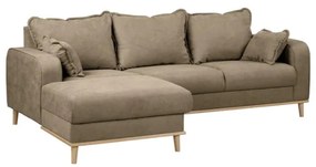 Svetlohnedá rohová pohovka (ľavý roh) Beata - Ropez