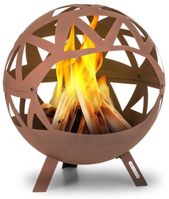 Colima, ohnisko, Ø 66 cm, guľovitý tvar, rošt na drevené uhlie, popolník