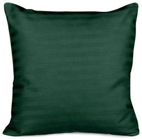 SATÉNOVÁ OBLIEČKA NA VANKÚŠ CIZGILI DARK GREEN 40X40 CM TMAVOZELENÁ