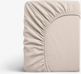 Goldea jersey elastická plachta - latte 120 x 200 cm