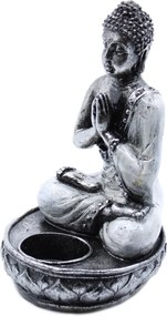 Buddha Svietnik - Biely - Stredný