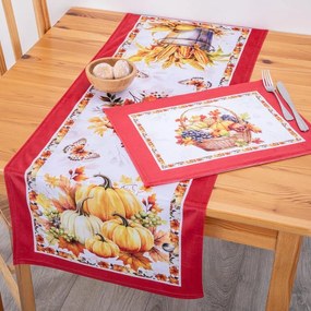 Sada 4 ks prestierania a stolného behúňa PUMPKINS