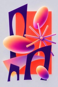 Brány - Metalický obraz 70x50cm