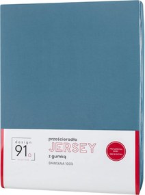 JERSEY PRESTIERADLO 120X200 CM, VÝŠKA 25 CM SVETLOMODRÉ