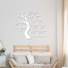 drevo zivota Drevený rodostrom so 7 fotorámikmi Farebný vzor: Biela, Veľkosť fotoramčiků: 50x70