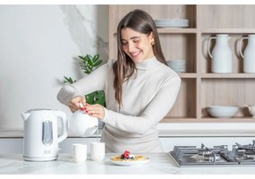 Black+Decker BXKE2204E Rýchlovarná kanvica, biela