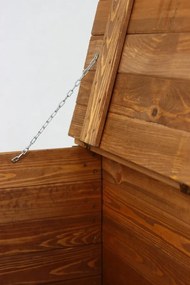 DREVENÁ LAVIČKA S ÚLOŽNÝM PRIESTOROM B-13 Hnedá 52x80x39