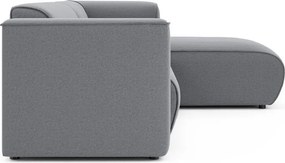 Svetlosivá rohová pohovka (pravý roh/s leňoškou) Merid – Ropez