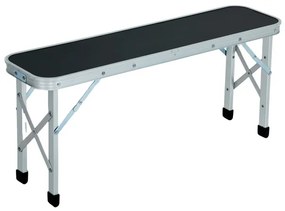 Turistický stolík ROI s dvoma lavicami čierny