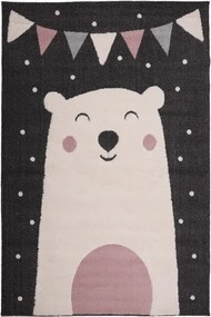 Koberec SKANDI KIDS A1098A antracitový / krémový