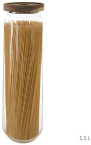 Orion Dóza na potraviny, sklenená, s akáciovým vekom BOROSIL, 1,5 l