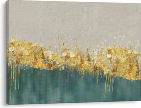 Obraz - Textúra so zlatým dekorom (70x50 cm)