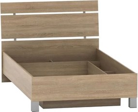 Posteľový rám s úložným priestorom Luna 120 - dub