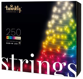 Twinkly Inteligentná LED svetelná reťaz Twinkly Strings Multicolor + White - 250 žiaroviek