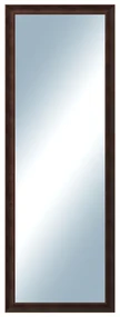 DANTIK - Zrkadlo v rámu, rozmer s rámom 50x140 cm z lišty KOSTELNÍ malá hnedá (3165)