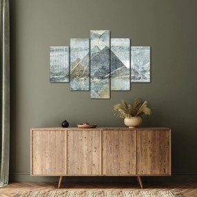 Obraz - Pyramídy v modrom filtri (150x105 cm)