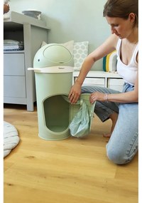 Zelený plastový odpadkový kôš na plienky 25 l Whale – Kindsgut