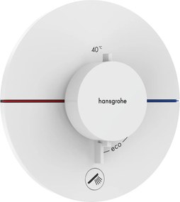 Hansgrohe ShowerSelect Comfort S, termostat pod omietku pre 1 spotrebič a ďalší výtok, biela matná, HAN-15562700