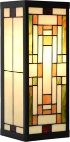 Nástenná lampa tiffany Yves II - 14*16*40 cm E27/max 1*100W