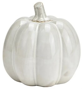 Porcelánová dekorácia tekvica PUMPKIN WHITE 9x9 cm biela