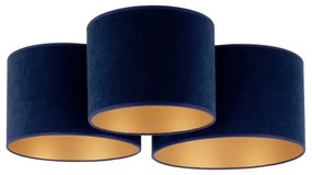 Duolla - Stropné svietidlo ROLLER TRIO 3xE27/60W/230V modrá