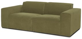 Zelená menčestrová pohovka 202 cm Sting - Scandic