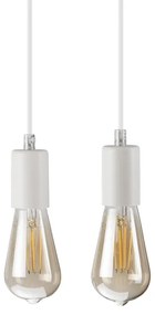 Luster na lanku CORTINA 2xE27/15W/230V + 2xG9/5W/230V biela/dub
