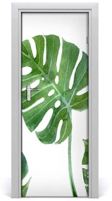 Samolepiace fototapety na dvere Monstera 95x205 cm