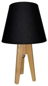 Venti Stolná lampa CONE 1xE27/60W/230V borovica čierna VE0395