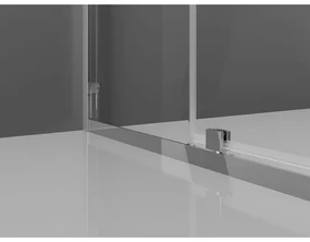 Mexen Exo, sprchovací kút s krídlovými dverami 100 x 100 cm, 6mm číre sklo, chrómový profil, 819-100-100-01-00