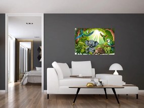 Obraz - Veselé zvieratká (90x60 cm)