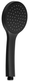 Matne čierna plastová sprchová hlavica ø 10 cm – Sapho