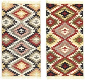 Obojstranný koberec / behúň Kilim Gold Aztecki Etno Romby viacfarebný