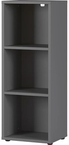 Antracitová knižnica 45x120 cm Agenda – Germania