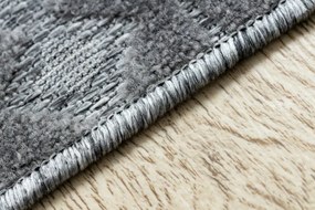 Koberec SOLE D3852 Boho, romby - ploské tkanie sivý