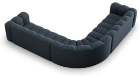 Modrá ženilková modulárna rohová pohovka Lupine – Micadoni