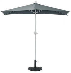 Slnečník polkruh Parla - polyester/hliník - 300cm antracit so stojanom