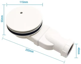 Erga Hyper, SMC sprchová vanička 150x80x2,6 cm + sifón, biela matná, ERG-V06-SMC-8015S-WH