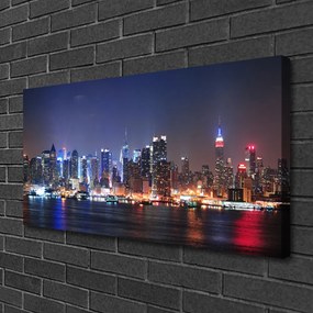 Obraz na plátne Mesto mrakodrapy domy 120x60 cm