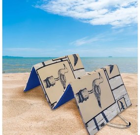 Plážové ležadlo MARINE 137x49 cm, béžové