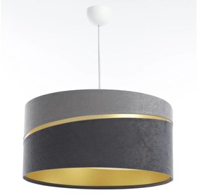 Luster na lanku SWING 1xE27/60W/230V šedá/zlatá