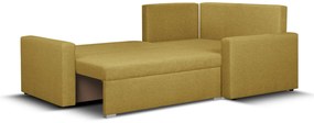 Rozkládací rohová sedací souprava MODO Hořčicová