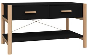 vidaXL Konferenčný stolík čierny 82x48x45 cm spracované drevo