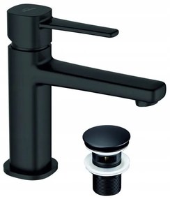 Invena Glamour Trend, umývadlová batéria, čierna matná, BU-02-004-V