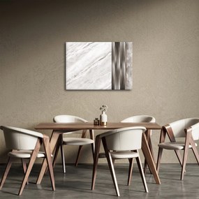 Obraz - Mramor so striebornými linkami (70x50 cm)