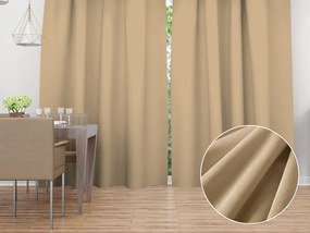 Biante Zamatový záves Velvet Prémium SVP-006 Pieskovo béžový - šírka 270 cm 270x140 cm