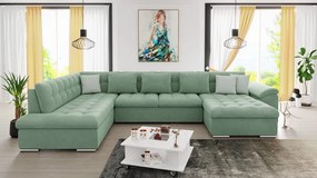 Rohová pohovka Tony s funkciou spania, Dostupné poťahy: Uttario Velvet 2954 + Uttario Velvet 2954 + Evo 29, Strana: Pravá - U Mirjan24 5903211034831